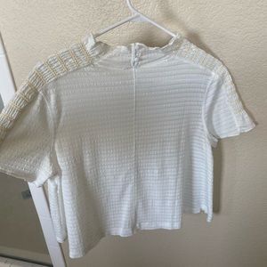 Free People Crop Smocked Top